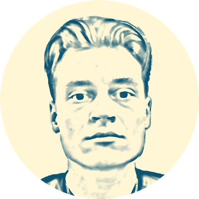 Pencil sketch portrait of Vlad F.